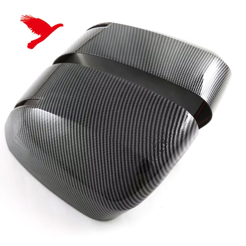 Декоративные Накладки для Боковых Зеркал Hyundai Santa Fe 2024-2025 в Стиле Углеродного Волокна