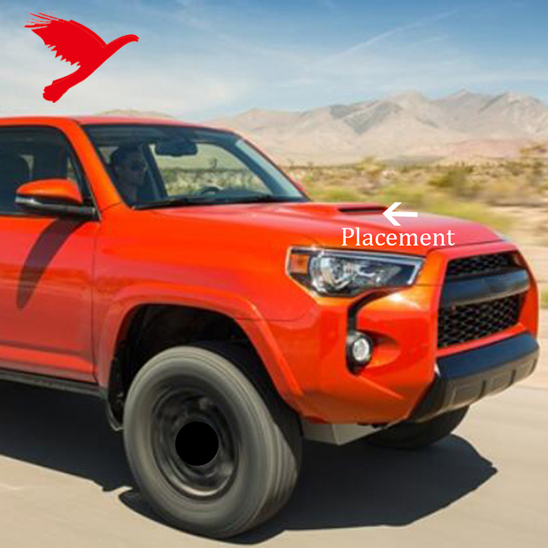 Накладка на Капот Toyota 4runner Pro Off Road Sport, Черный, Abs-пластик
