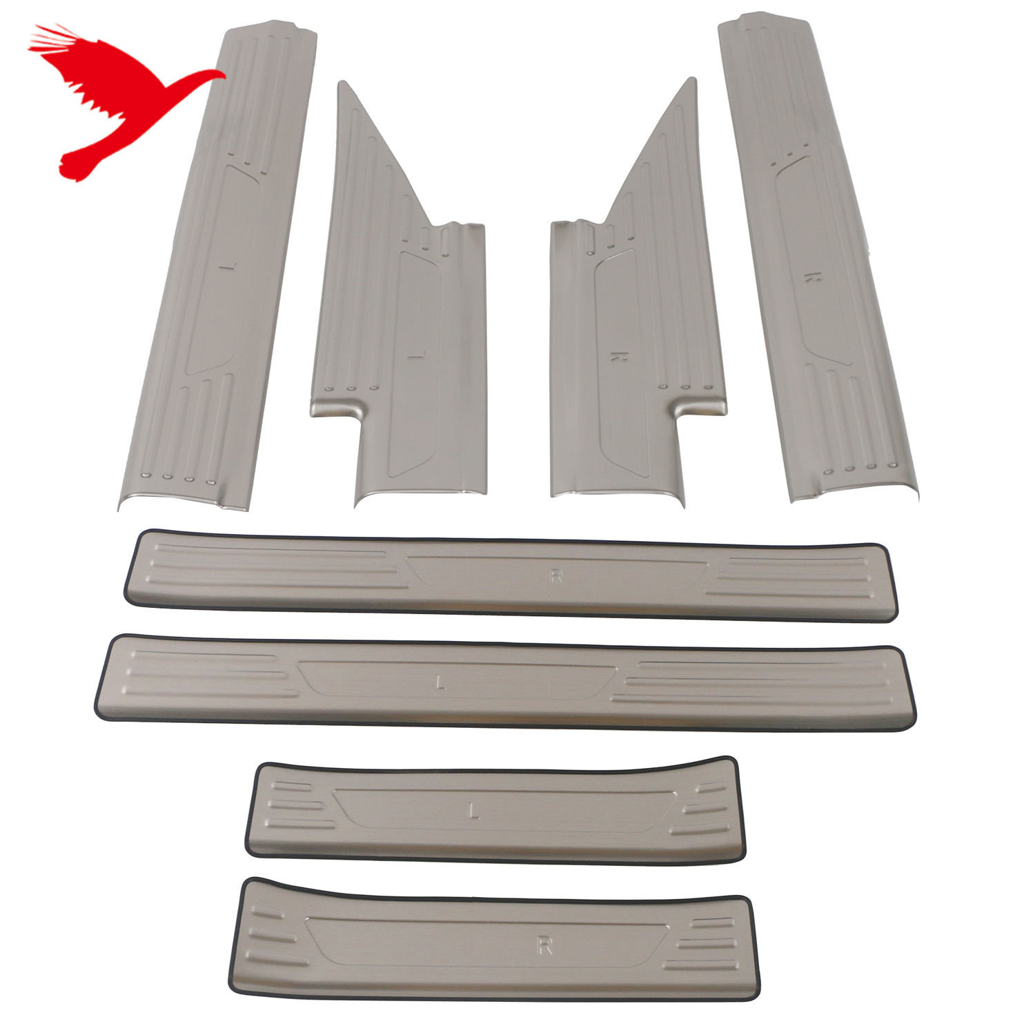 Накладки на Порог для Mitsubishi Outlander из Нержавеющей Стали (Серебристый)