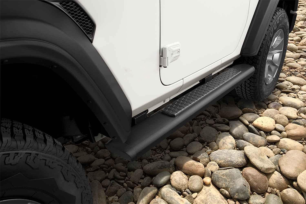 Подножки для Jeep Wrangler Jl из Нержавеющей Стали, Цвет Черный