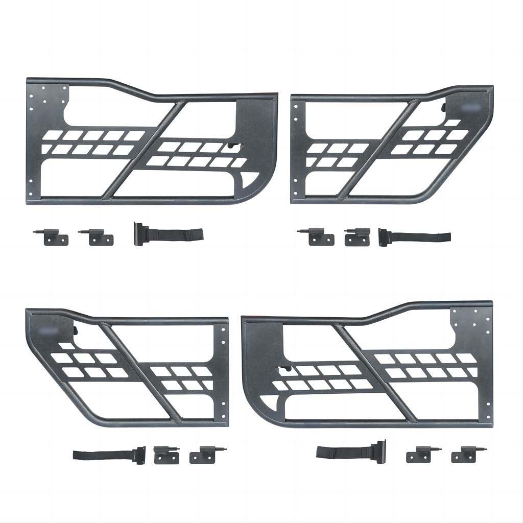 Решетка Радиатора Miji Half Door для Jeep Wrangler Jl, Стальная, Черного Цвета.