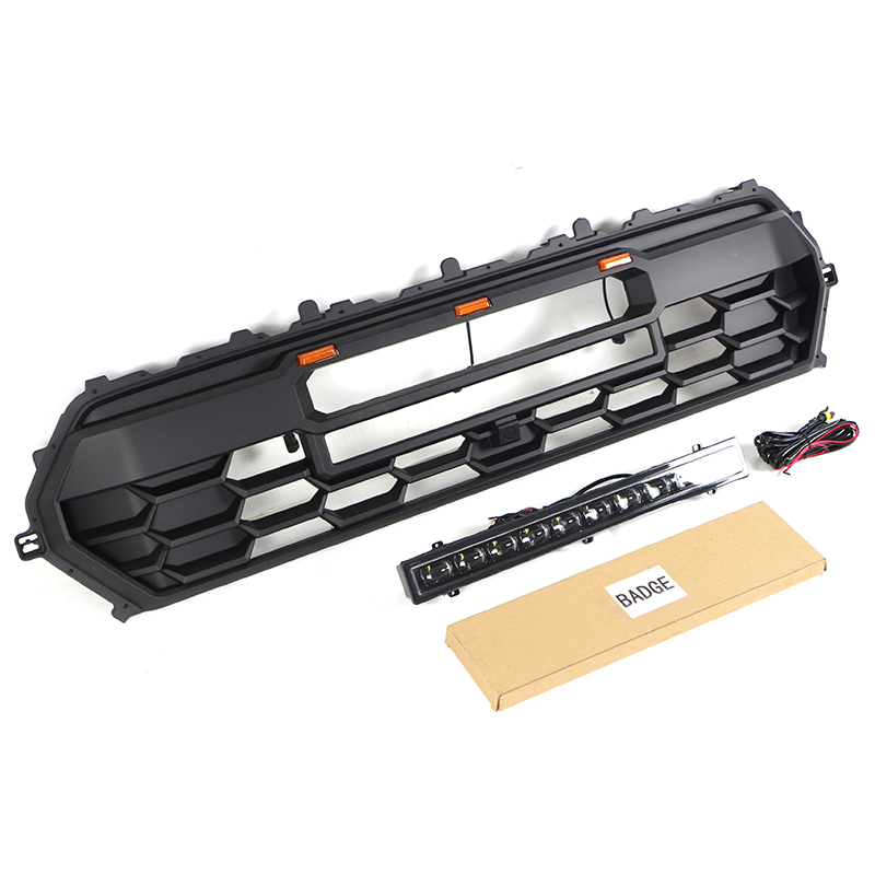 Решетка Радиатора для Toyota Tacoma, Матовый Черный/Серый Abs