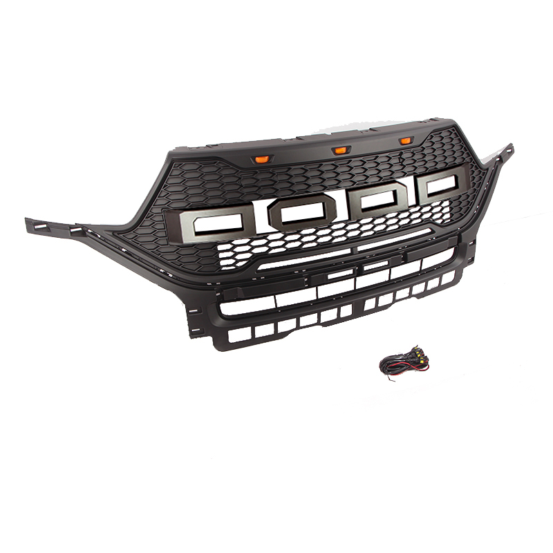 Решетка Радиатора Fit For Explorer 2019-2020, Матовый Черный/Серый, Abs