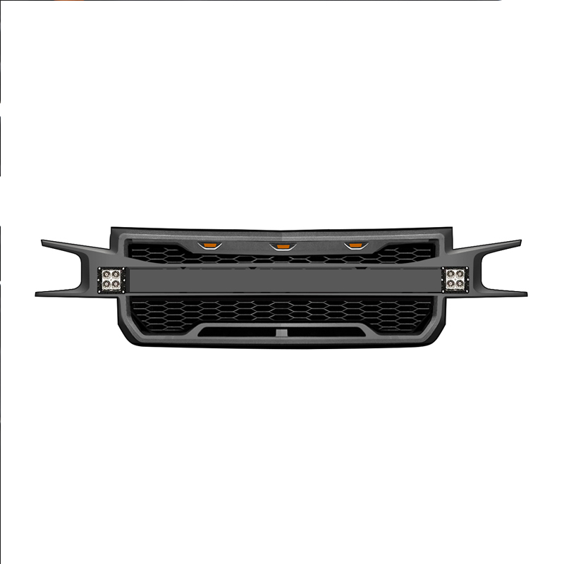 Решетка Радиатора для Chevrolet Silverado 2019-2020, Матовый Черный, Abs