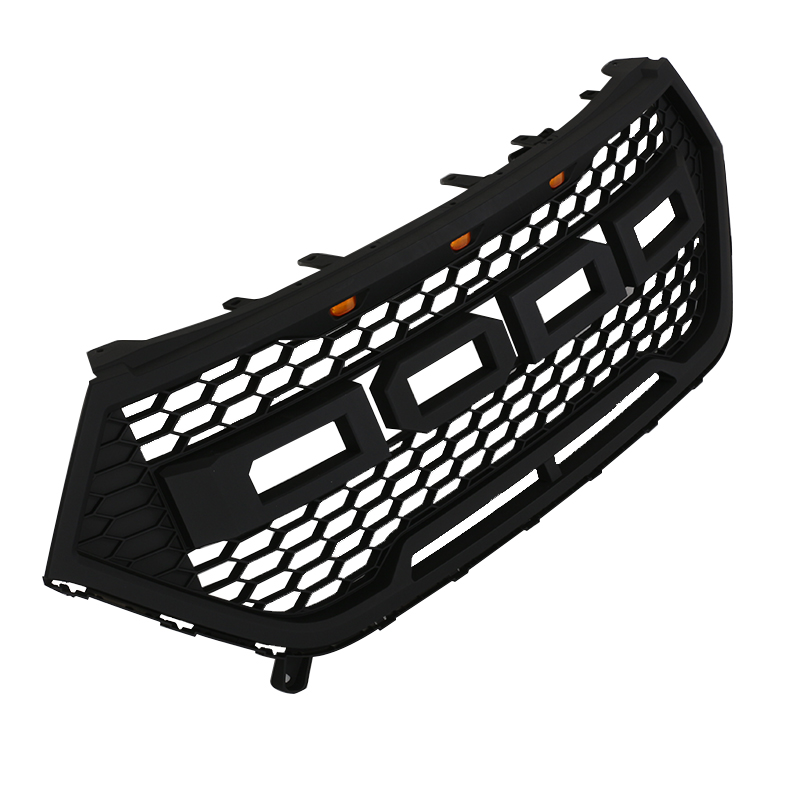 Решетка Радиатора Fit For Ford Edge 2016-2018, Матовый Черный/Серый, Abs