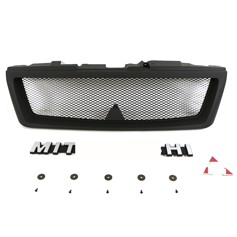 Решетка Радиатора Матовый Черный/Серый, Abs, Fit For Montero Pajero V73