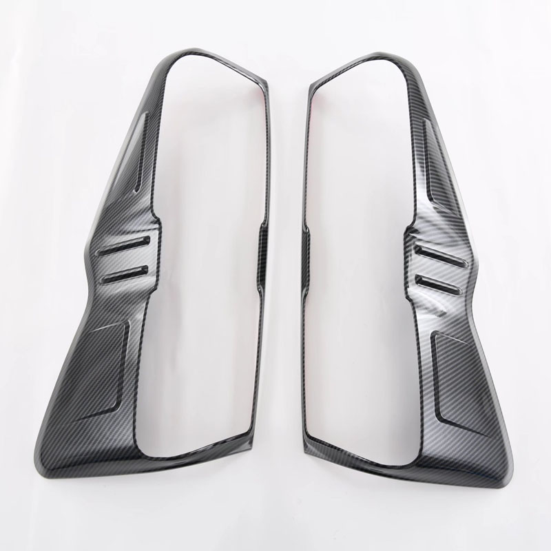 Накладки Заднего Фонаря для Isuzu D-Max 2021, Серебристый/Черный, Abs