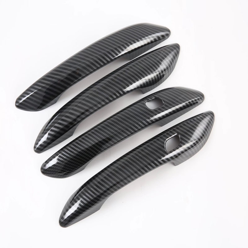 Накладки Дверной Ручки для Elantra/Avante 2020, Серебристый/Черный, Abs