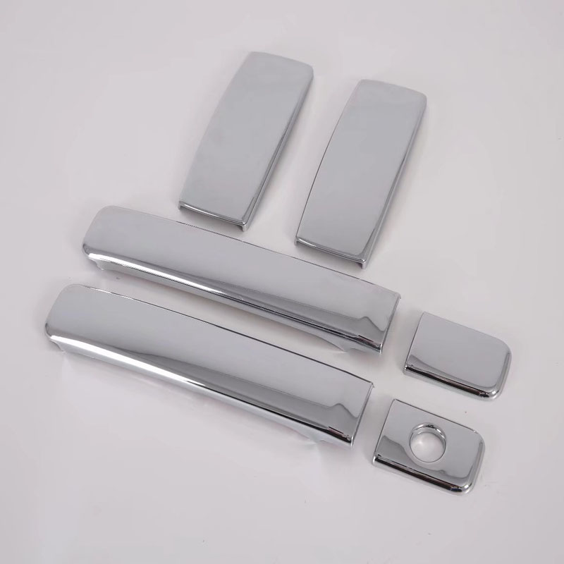 Накладки на Дверную Ручку Hyundai H-1/Grand Starex 2019, Серебристый/Черный, из Abs
