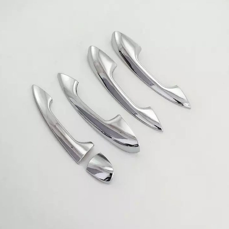 Накладки на Дверную Ручку Mercedes-Benz C Class Glc Gla, Abs, Серебристый/Черный
