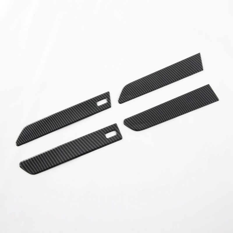 Накладки Дверной Ручки Mitsubishi Airtrek 2022, Серебристая/Черная, Abs
