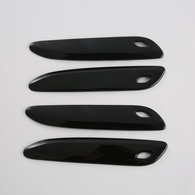 Декоративная Накладки на Дверную Ручку для Kia Seltos 2019, Abs, Серебристый/Черный
