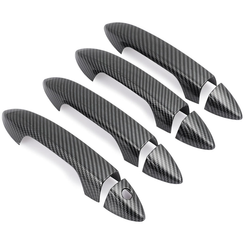 Накладки Дверной Ручки для Honda Accord 2015, Серебристый/Черный, Abs
