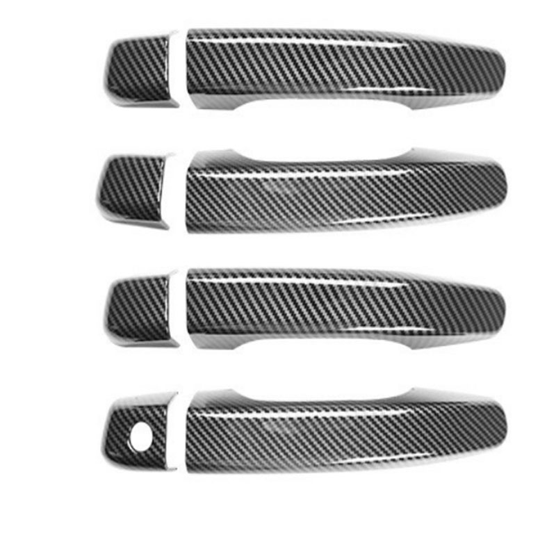 Накладки на Дверную Ручку для Honda Accord 2018, Серебристый/Черный, Abs
