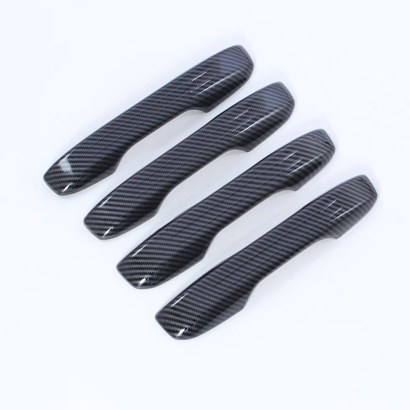 Накладки на Дверные Ручки для Honda Civic 2022, Серебристый/Черный, Abs
