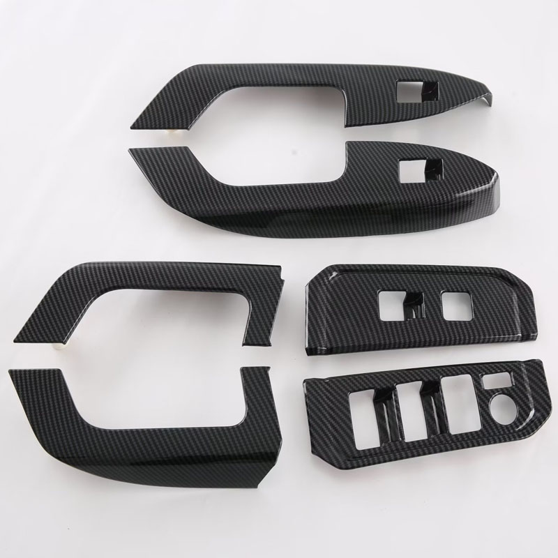 Декоративная накладка на кнопку стеклоподъемника для Toyota LAND CRUISER LC300 2023, серебристый, ABS
