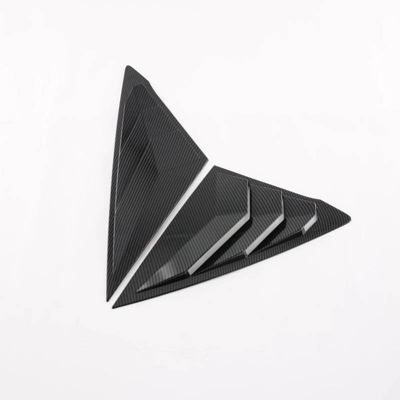 Декоративные Жалюзи на Заднее Стекло для Honda Civic 11, Серебристый/Черный, Abs