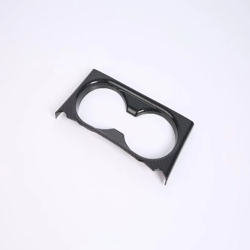 Накладка на Панель Переднего Держателя Стакана Mazda Cx-5 2017, Серебристый/Черный, Abs
