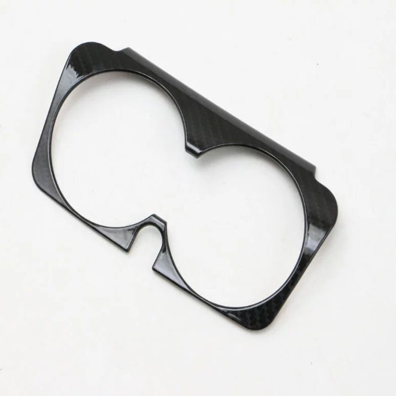 Накладка на панель держателя стакана для Mercedes-Benz E Class 2016, серебристая/черная, ABS.
