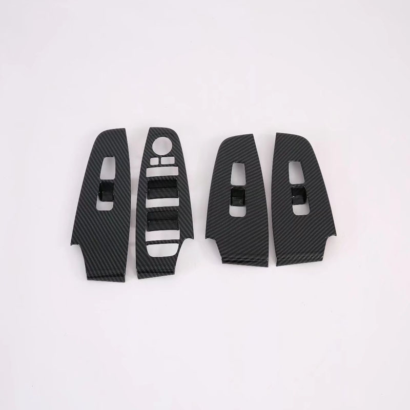 Крышка Поднятия Стекол для Kia Seltos 2019, Серебристо-Черная, Abs
