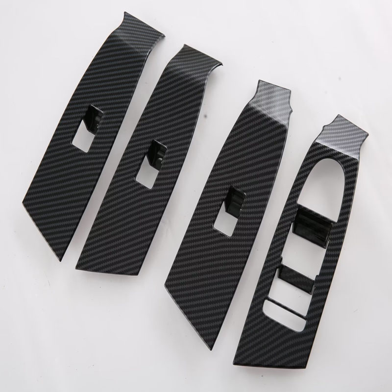 Декоративная накладка на кнопку стеклоподъемника для MAZDA CX-50 2023, серебристый/черный, ABS