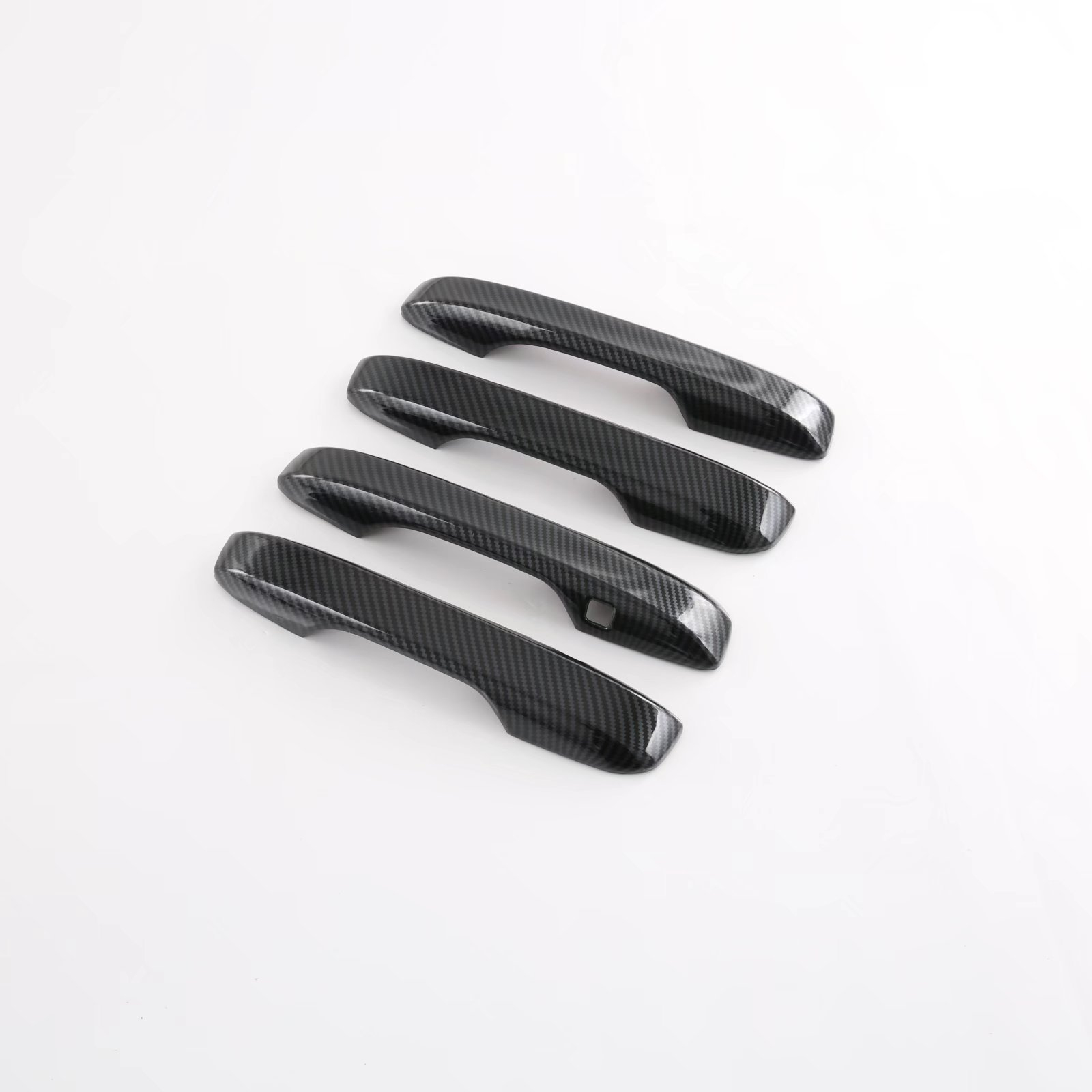 Накладка Дверной Ручки Honda Civic 11Th, Черно-Серебристая из Карбонового Abs, для Автомобилей 2023 Года
