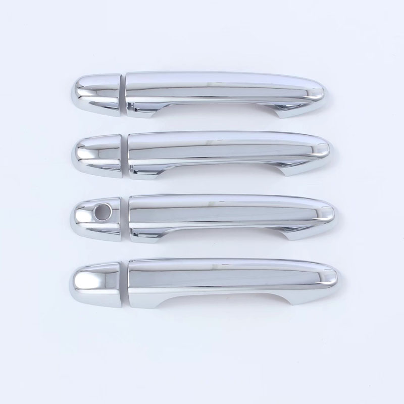 Накладка Дверной Ручки Honda Cr-V 2012-2015, Серебристо-Черная, Abs
