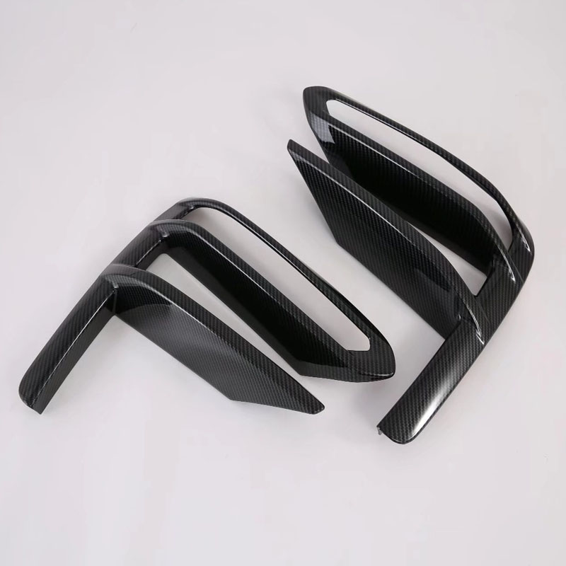 Передняя Головная Противотуманная Фара и Накладки на Брови для Автостайлинга Kia K3 Cerato 2019, Серебристый/Черный, Abs