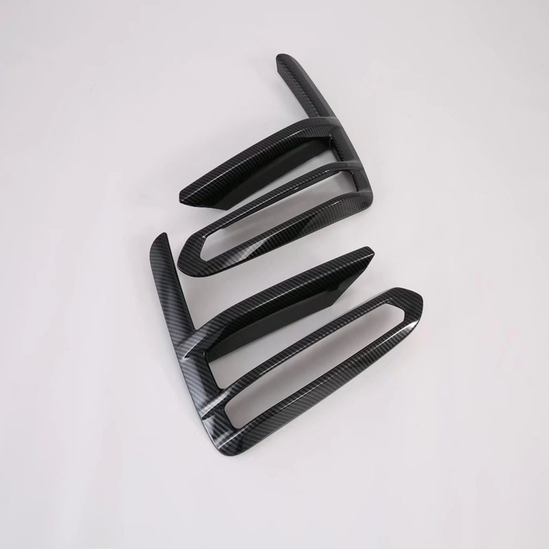 Передняя Головная Противотуманная Фара и Накладки на Брови для Автостайлинга Kia K3 Cerato 2019, Серебристый/Черный, Abs