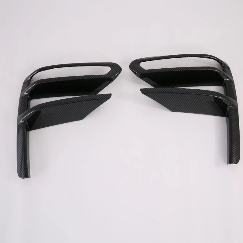 Передняя Головная Противотуманная Фара и Накладки на Брови для Автостайлинга Kia K3 Cerato 2019, Серебристый/Черный, Abs