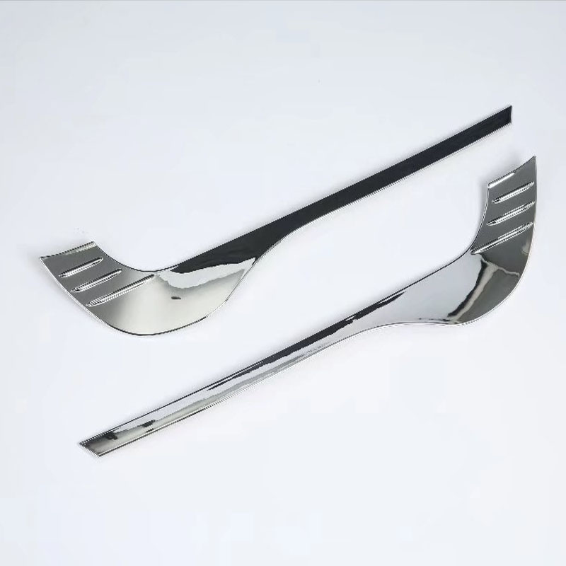 Накладки на Брови для Mazda Cx-5 2017, Серебристый/Черный, Abs
