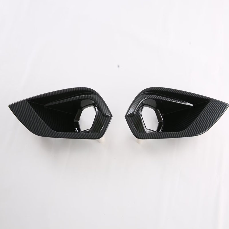 Отделка Крышки Лампы Передних Противотуманных Фар Isuzu Mu-X 2023, Серебристый/Черный, Abs
