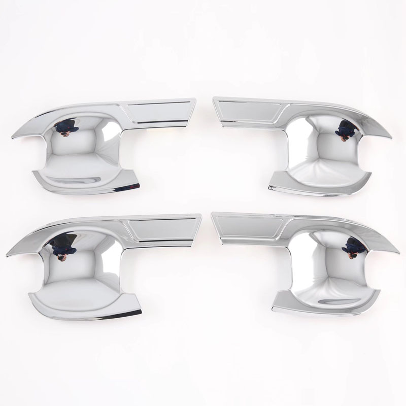 Декоративные Накладки на Дверную Ручку и Крышку Чаши для Elantra/Avante 2020, Серебристый/Черный, Abs