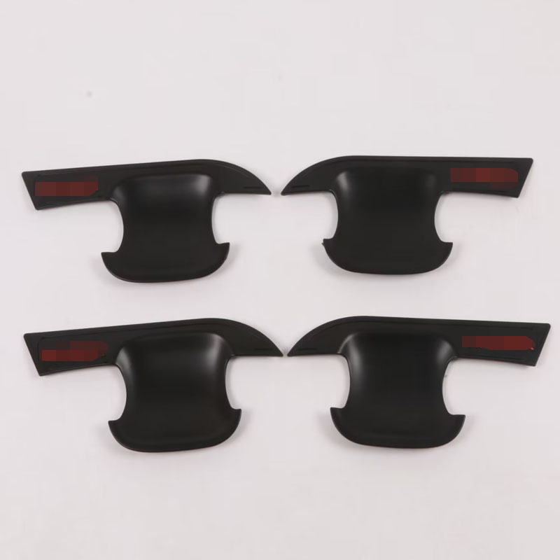 Декоративные Накладки на Дверную Ручку и Крышку Чаши для Ford Ranger Everest 2023, Серебристый/Черный, Abs