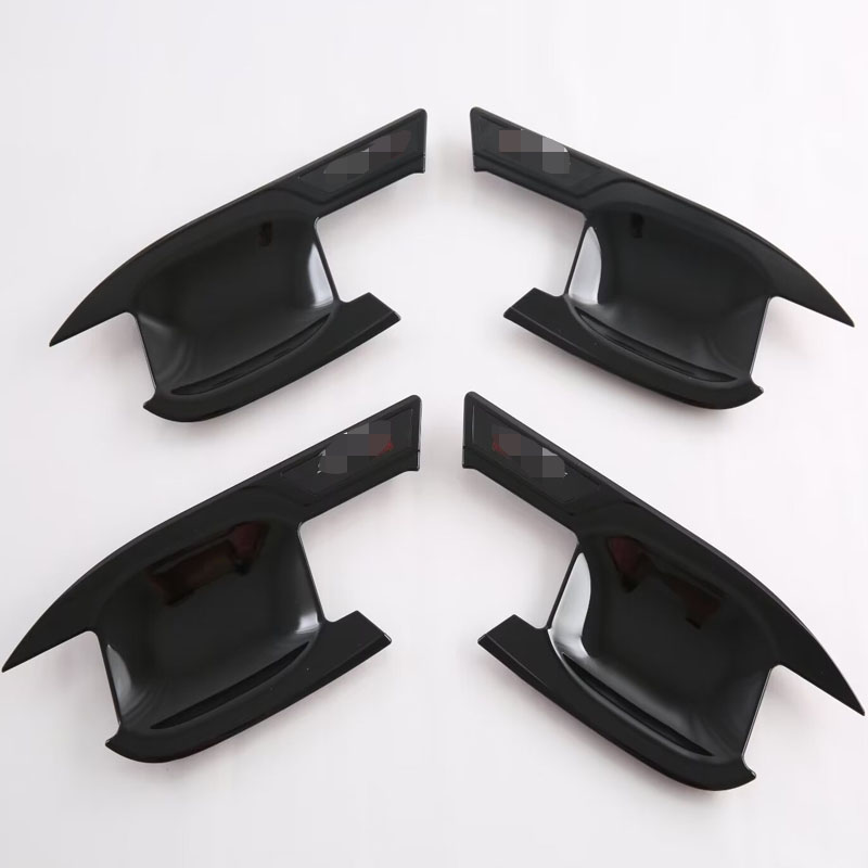 Накладки на Ручку и Крышку Чаши для Hyundai Santa Fe Staria Mx5 2024, Серебристо-Черные, Abs