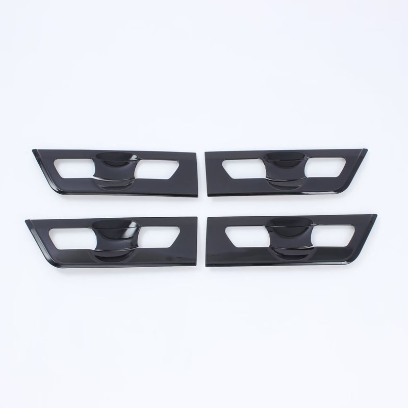 Декоративные Накладки на Ручку и Крышку Чаши для Kia Carnival 2020, Серебристый/Черный, Abs
