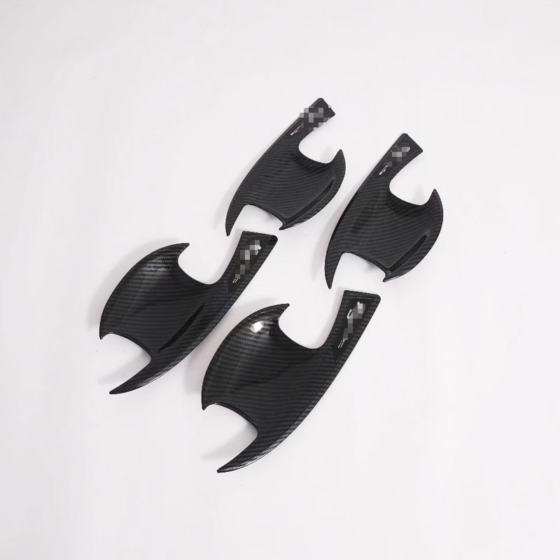 Декоративные Накладки на Дверную Ручку и Крышку Чаши для Автомобиля Kia K3 Cerato 2019, Abs, Серебристый/Черный
