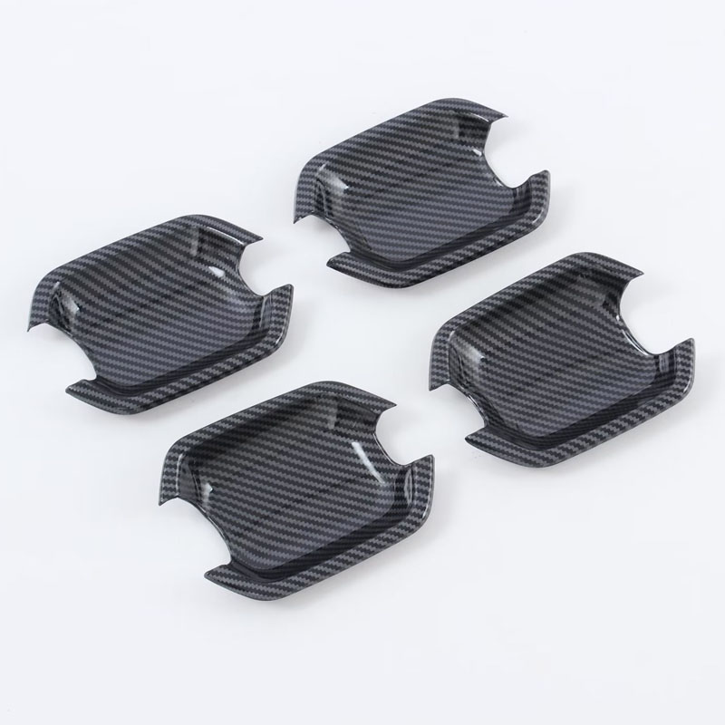 Декоративные Накладки на Дверную Ручку и Крышку Чаши для Mitsubishi Pajero V97 V93 V87 2006, Серебристый/Черный, Abs