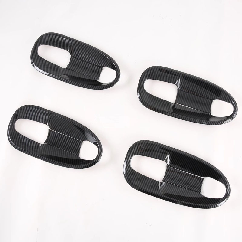 Декоративные Накладки на Дверную Ручку и Крышку Чаши для Mercedes-Benz Vito V-Class 2017, Серебристый/Черный, Abs