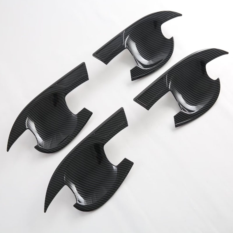 Накладки на Ручки для Nissan Pathfinder 2024, Серебристый/Черный, Abs
