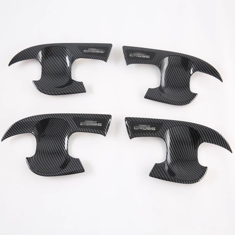 Автомобильные Аксессуары Дверные Ручки для Corolla Cross 2020, Серебристый/Черный, Abs
