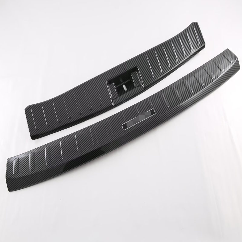 Аксессуары для Внешней Отделки Заднего Внутреннего Бампера Mitsubishi Outlander 2023, Серебристый/Черный, Нержавеющая Сталь
