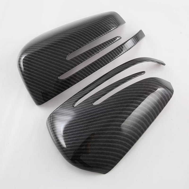 Накладка на боковое зеркало для Benz GLA/GLK/E-Class/CLA, серебристая/черная, ABS, 2010+