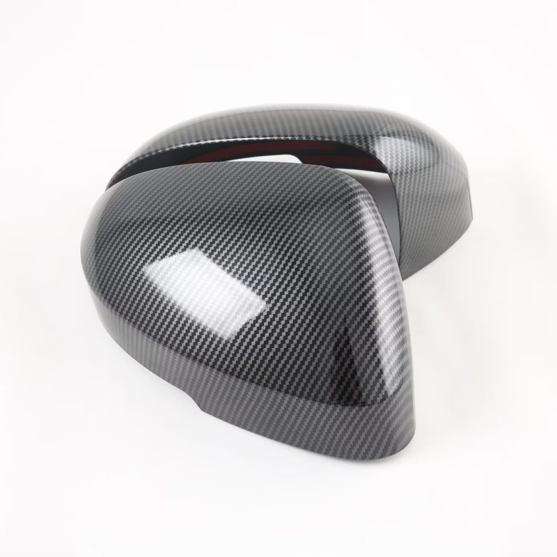 Накладка на Боковое Зеркало Mitsubishi Outlander 2023, Серебристый/Черный, Abs
