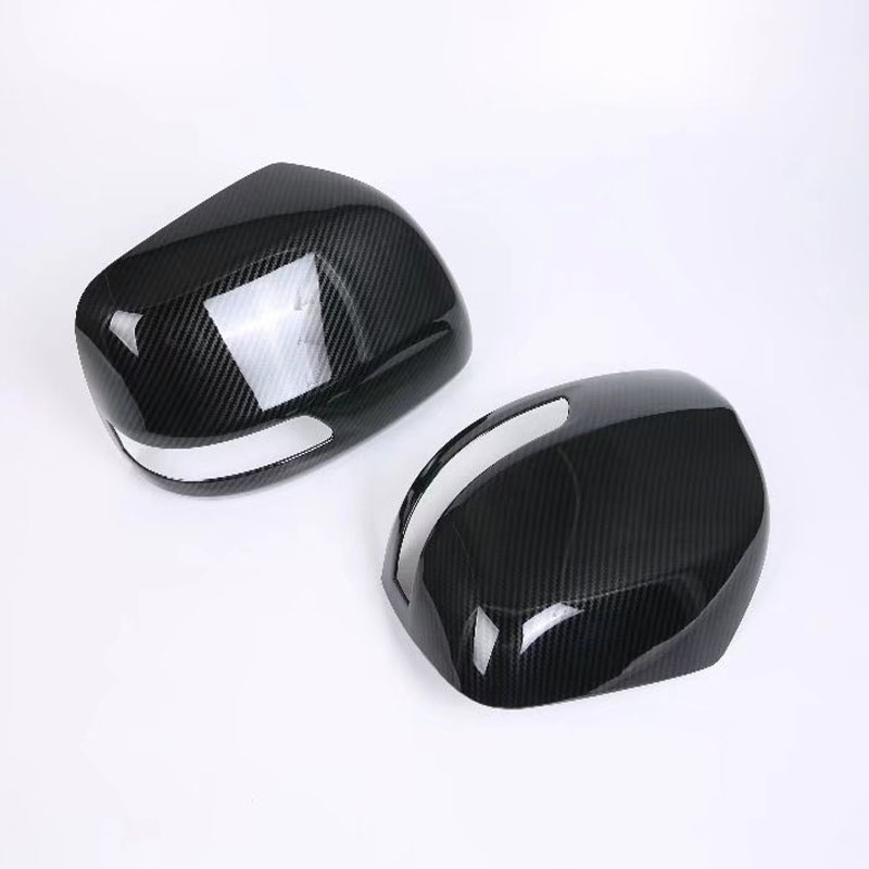 Накладка на Боковое Зеркало Toyota Land Cruiser Prado Fj150 2014, Серебристый/Черный, Abs
