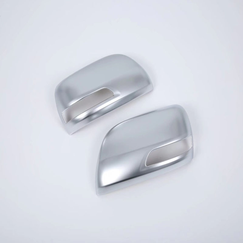 Накладка на Боковое Зеркало Toyota Land Cruiser Prado Fj150 2014, Серебристый/Черный, Abs
