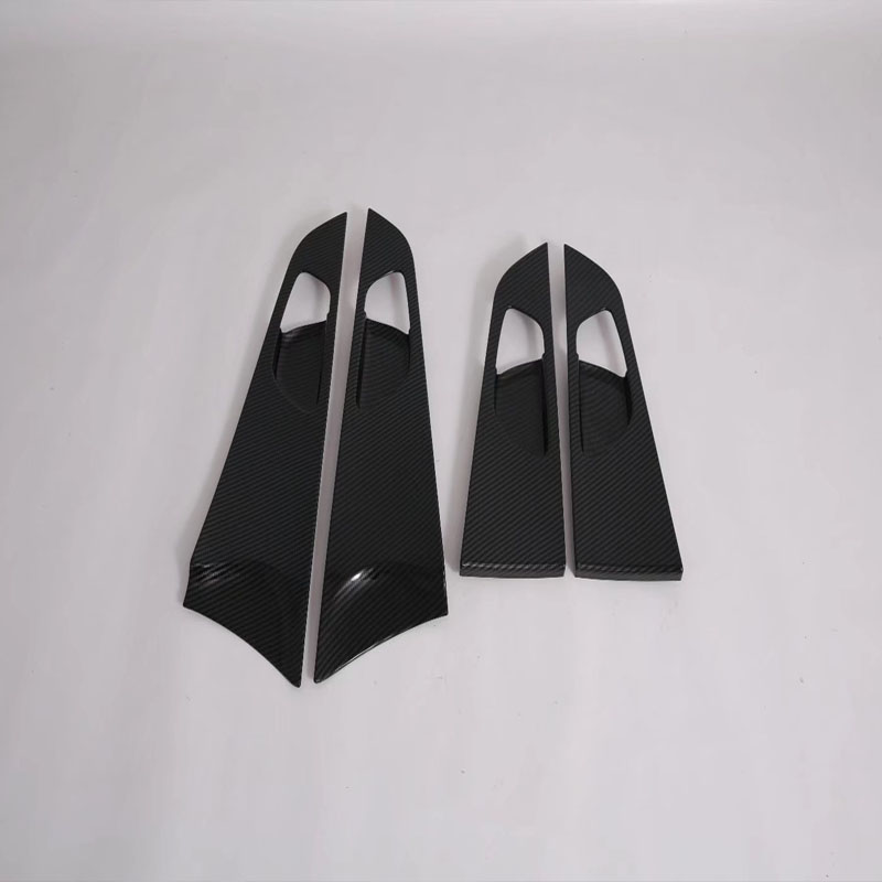 Накладки на Ручки и Панель Чаши для Kia K3 Cerato 2019, Серебристый/Черный, Abs
