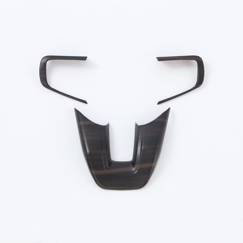 Декоративная вставка на рулевое колесо Honda HR-V 2022, серебристая/черная, ABS