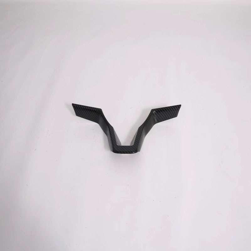 Декоративная вставка на рулевое колесо для Nissan X-Trail 2017, серебристая/черная, ABS
