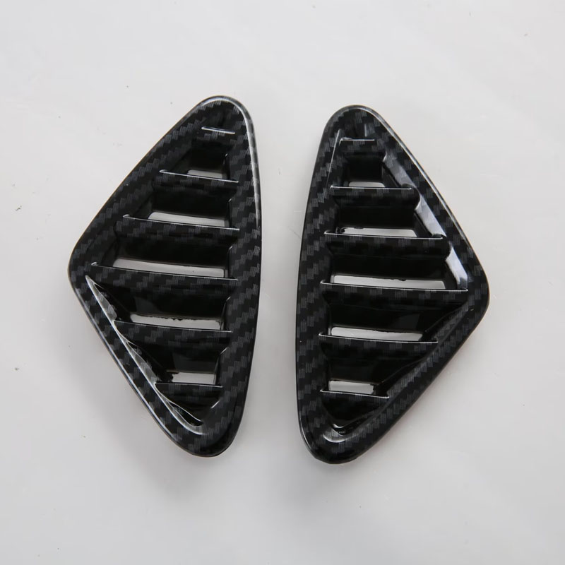 Карбоновая Вентиляционная Вставка для Benz E Class 2024, Серебристый/Черный/Красный, Abs
